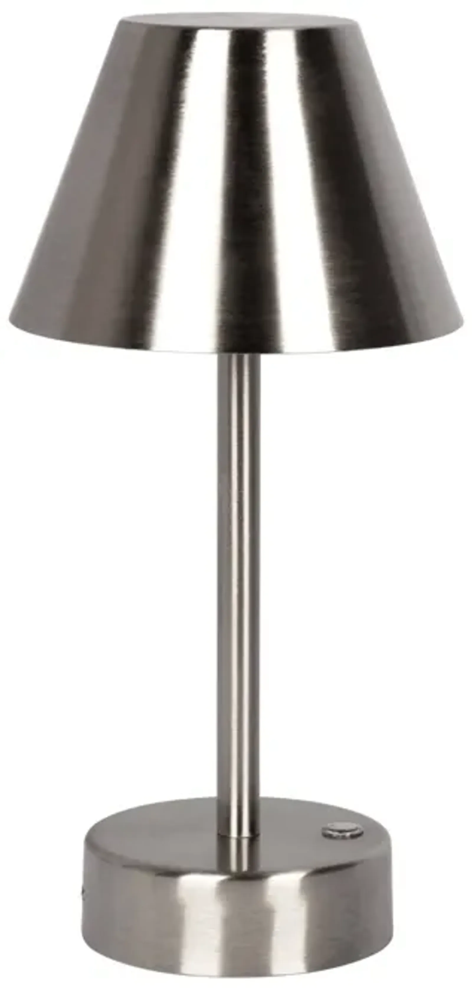 Elegance Rechargeable LED Table Lamp Brushed Nickel LED Touch Switch