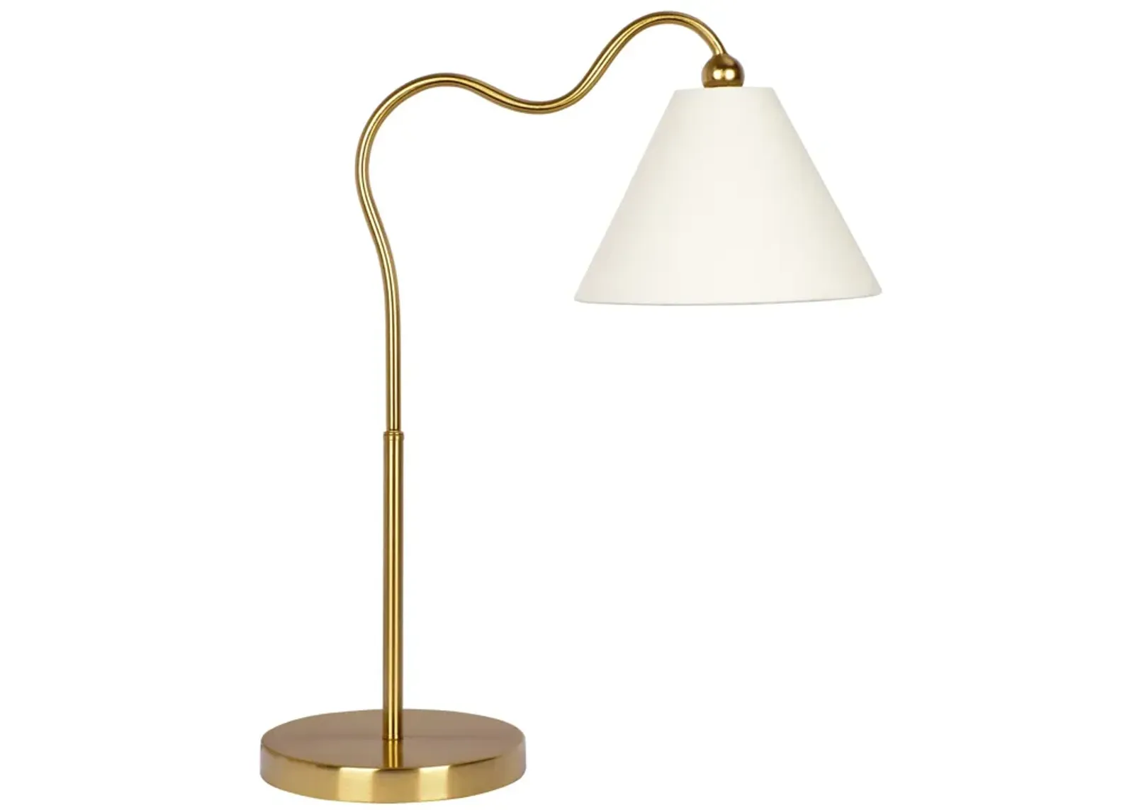 Ornate Brass Ring Base Table Lamp with Triangle White Drum Shade