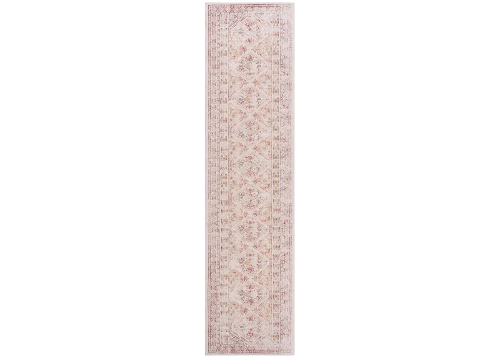 Kaden 2'6'' x 10' Beige/ Machine Washable Low-Pile, Non-Slip, Non-Shedding, Foldable, Kid & Pet Friendly Area Rug