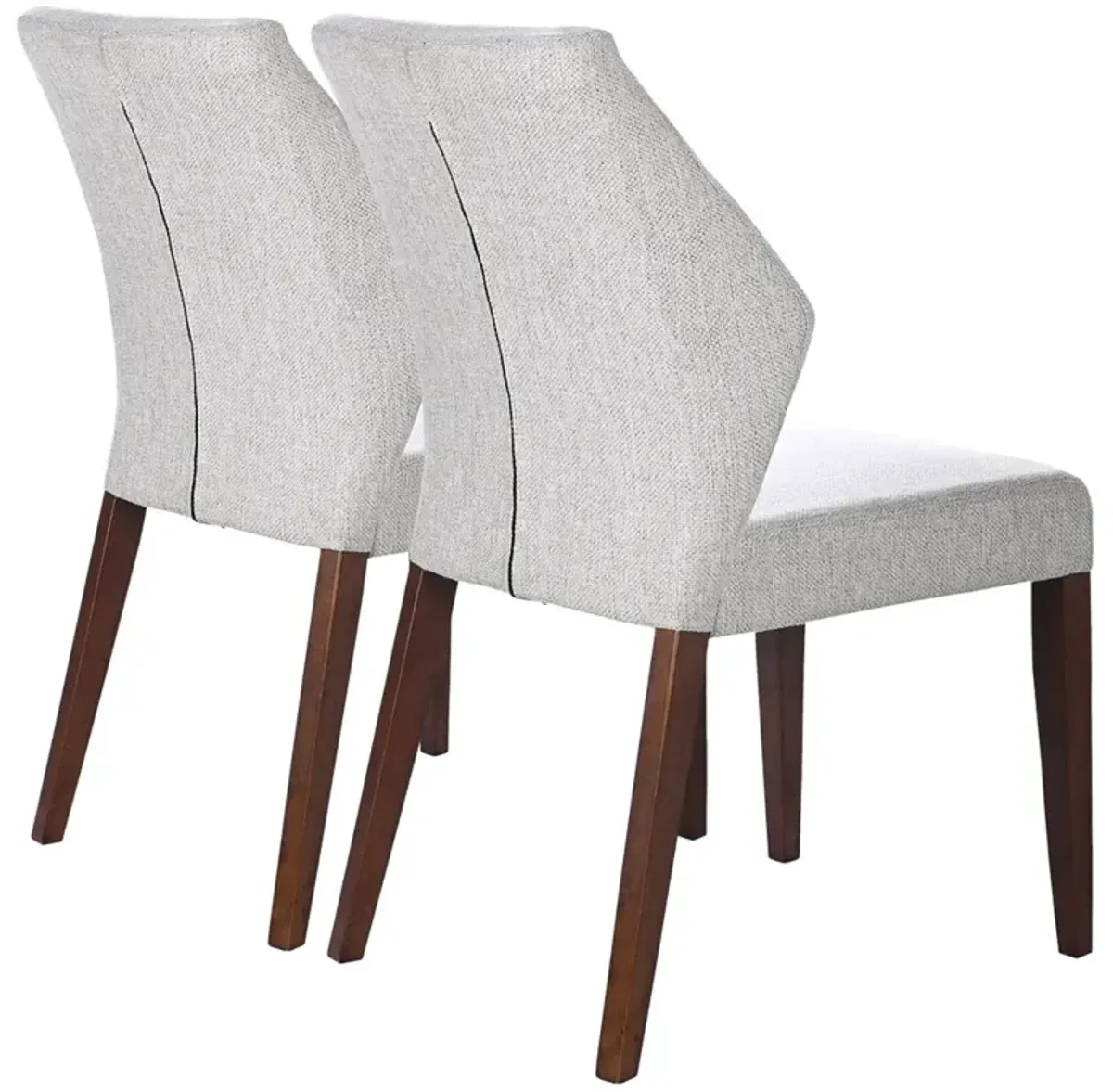 Lowe Light Grey Fabric Dining Chair Set Of 2