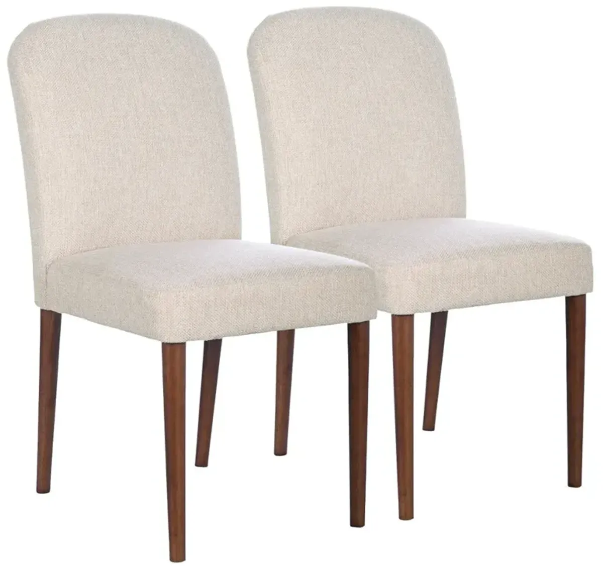 Coup Beige Fabric Dining Chair Set of 2