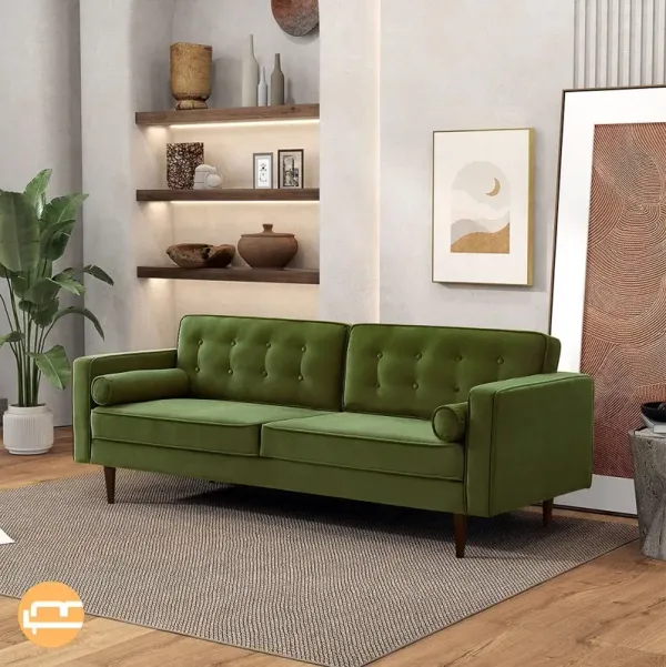 テーブル/チェア NEIGHBORHOOD - NHOL .ODE / EA-FOLDING SOFA NEIGHBORHOOD East Side 2 Pc Teal Blue,Green Chenille Fabric Living Room