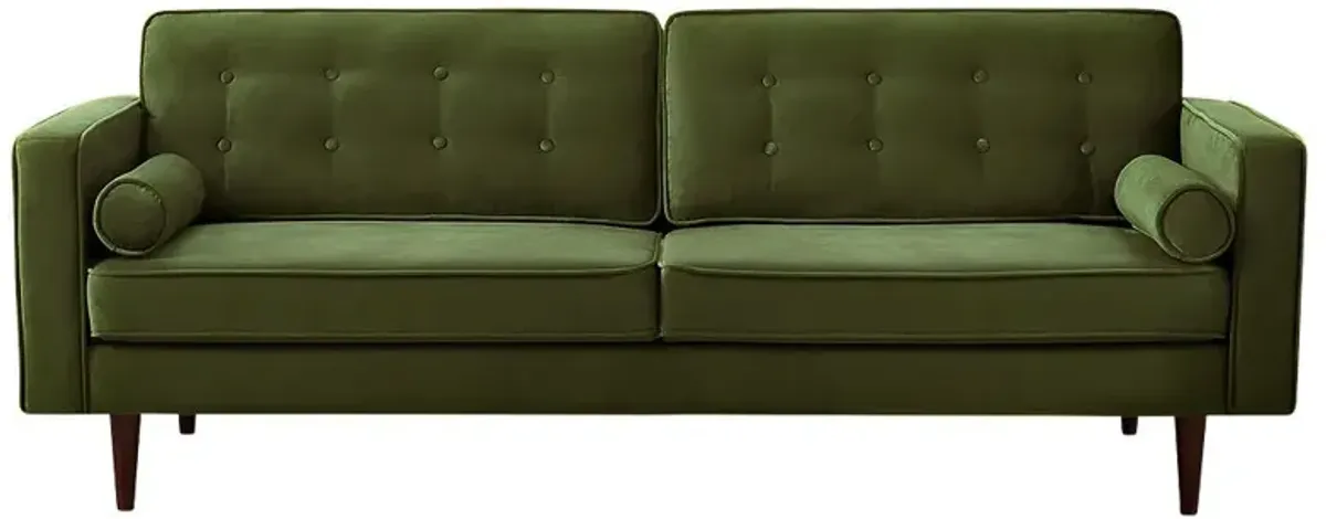 Kirby Olive Green Velvet Sofa