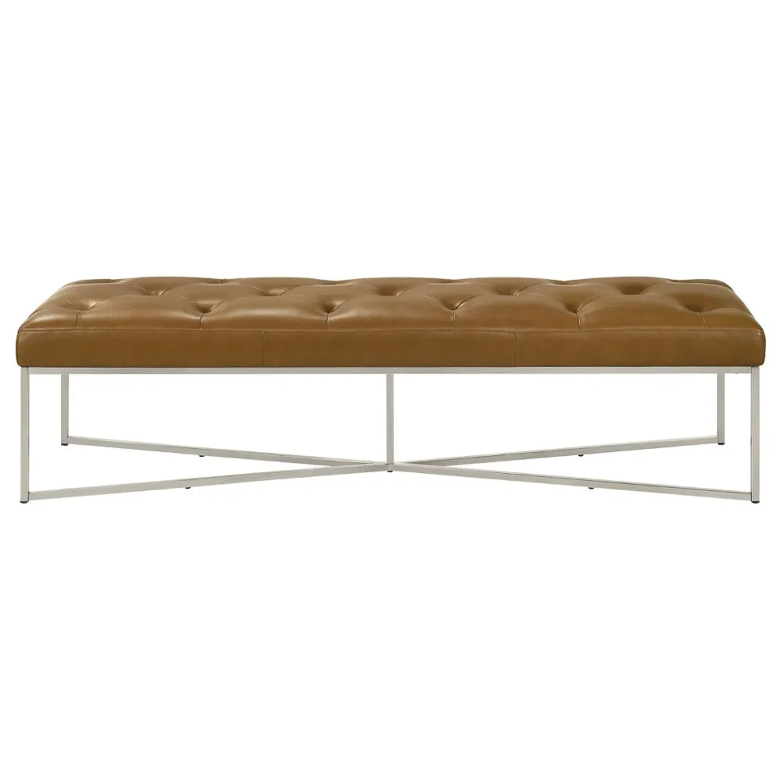 Salado Tan Leather Bench