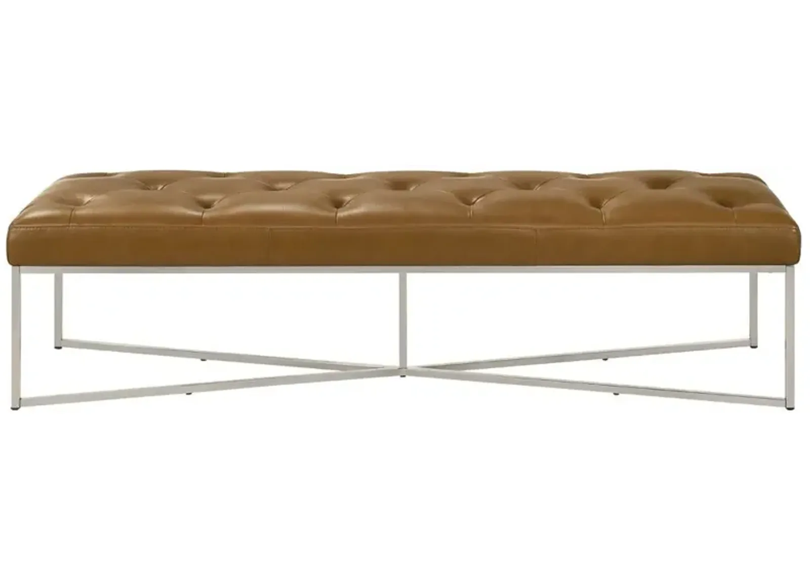 Salado Tan Leather Bench