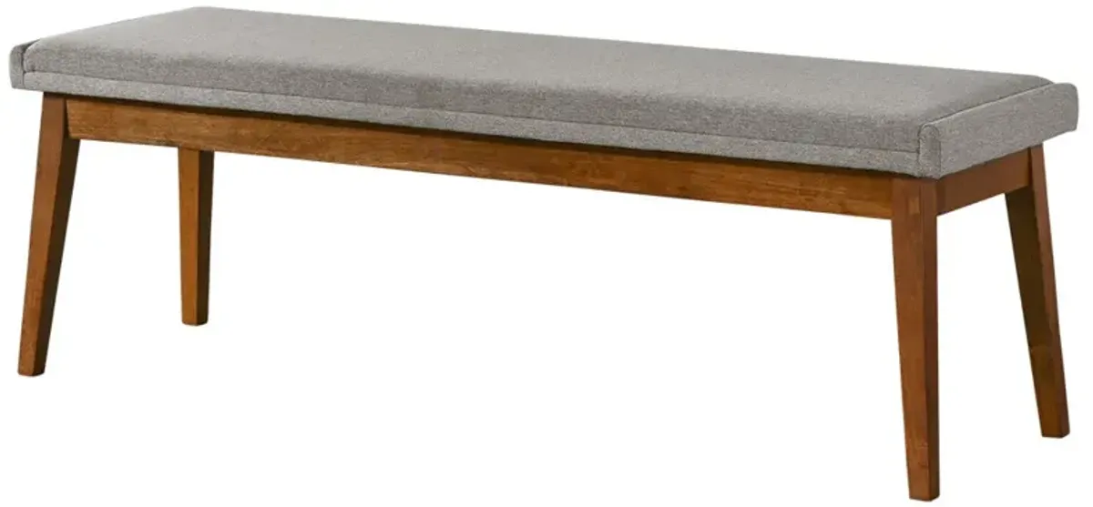 Sette Grey Fabric Bench