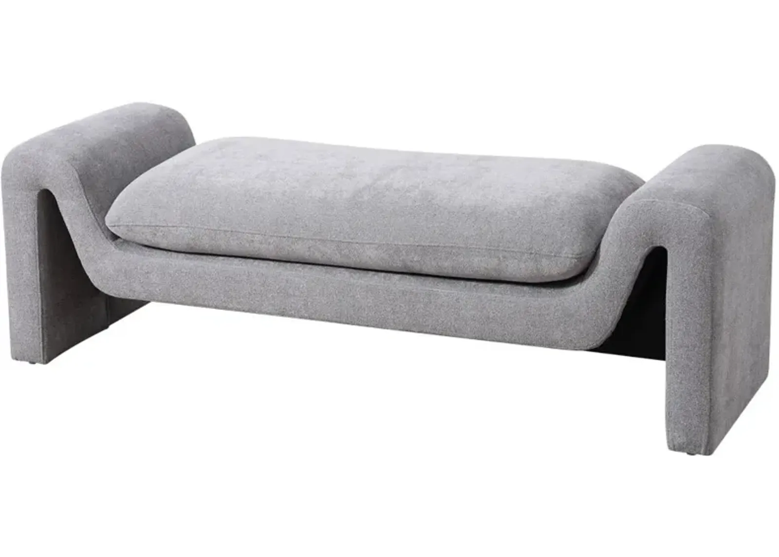 Sorin Grey Boucle Bench