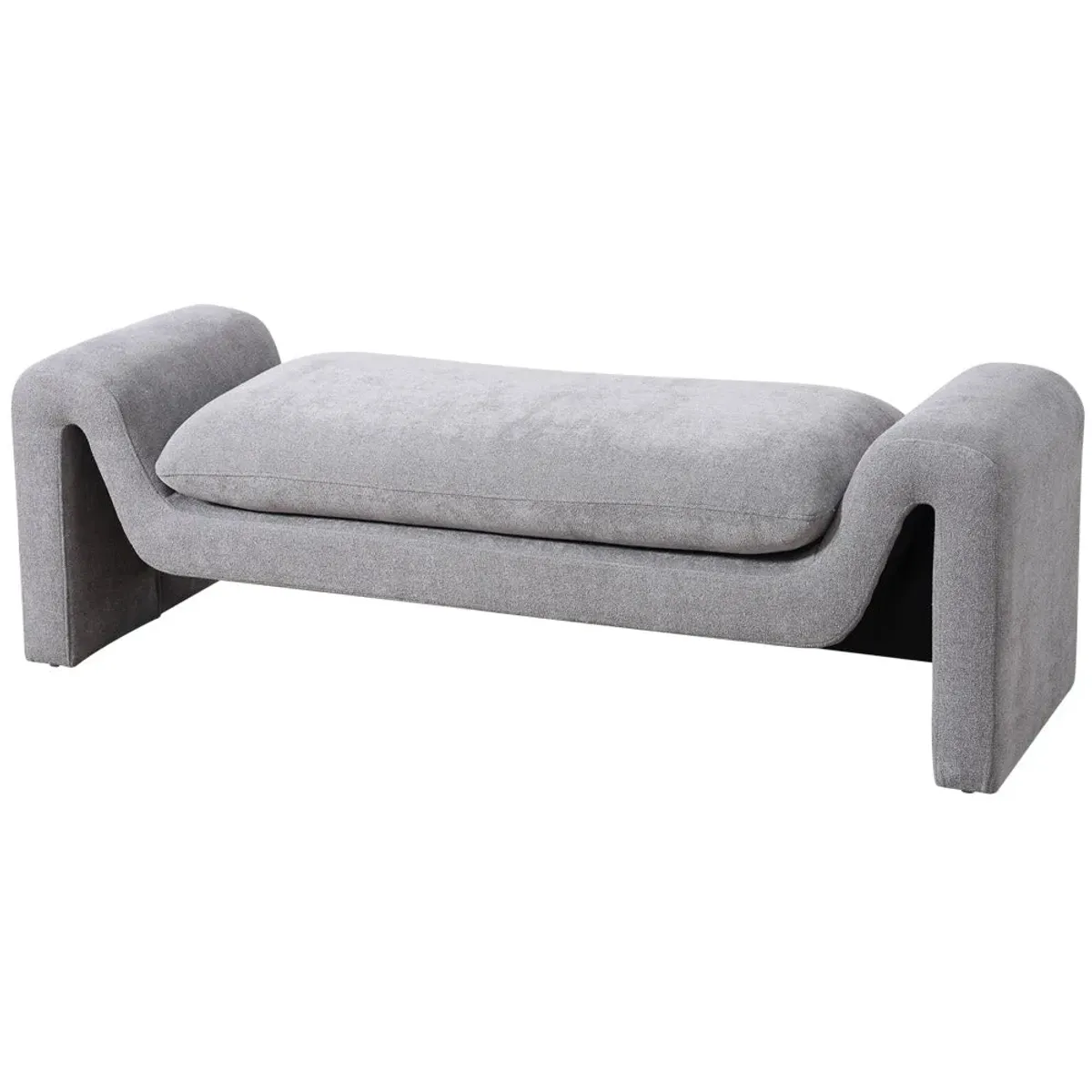 Sorin Grey Boucle Bench