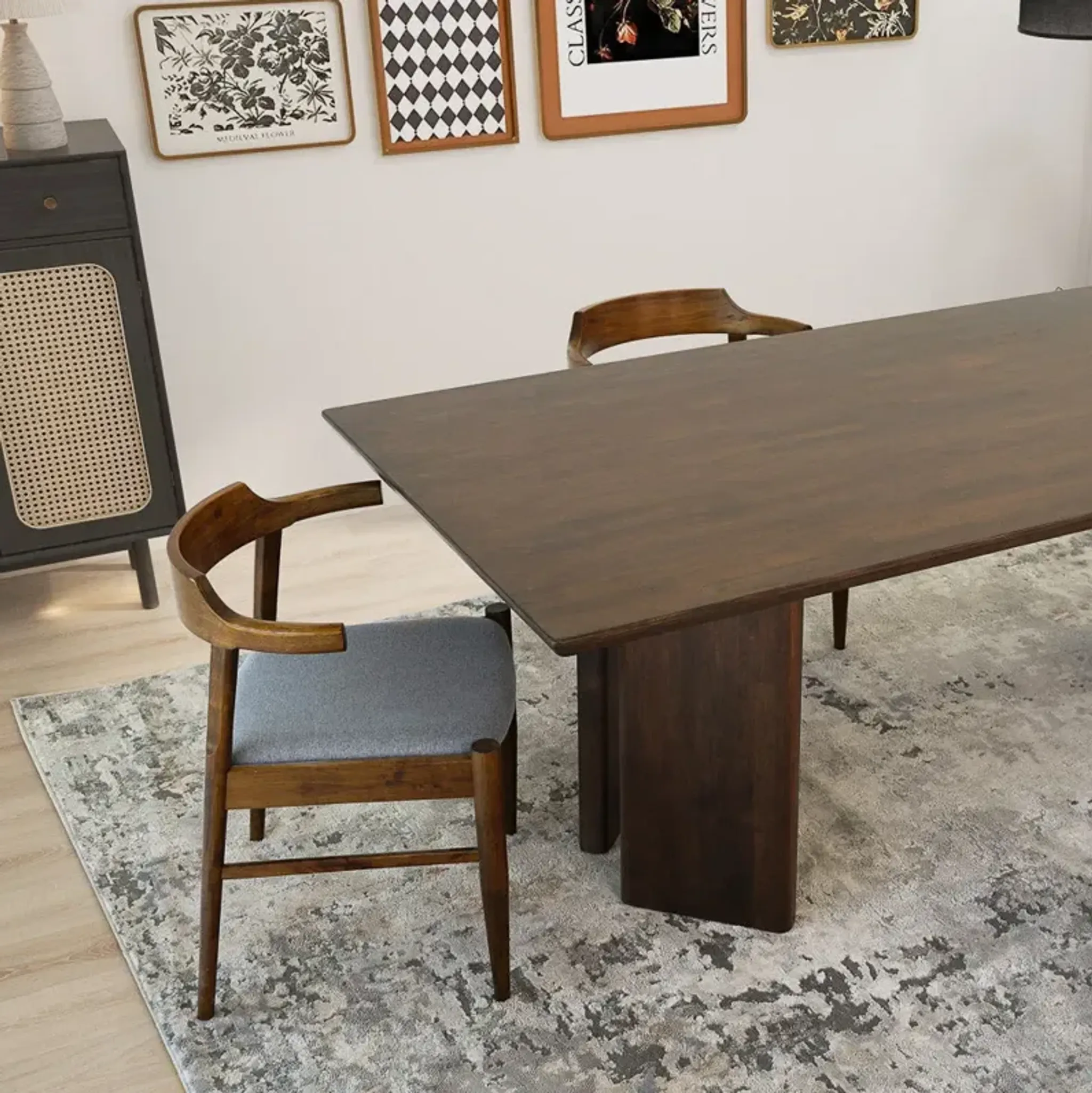 Astor Walnut Dining Table Mid In Mod | Furniture.com