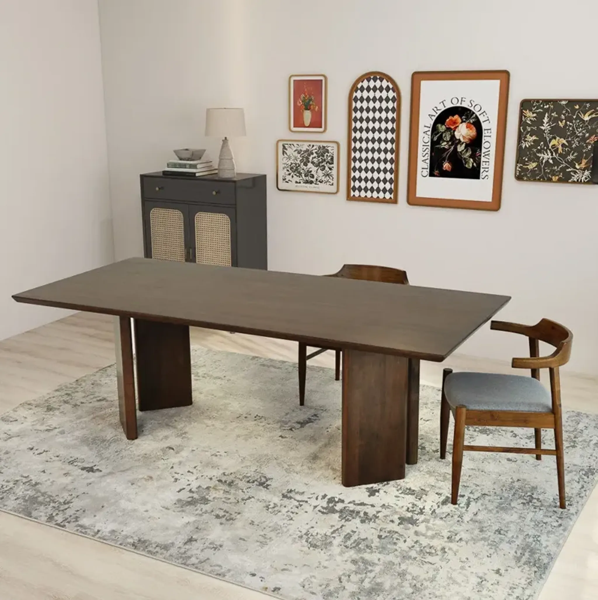 Astor Walnut Dining Table Mid In Mod | Furniture.com