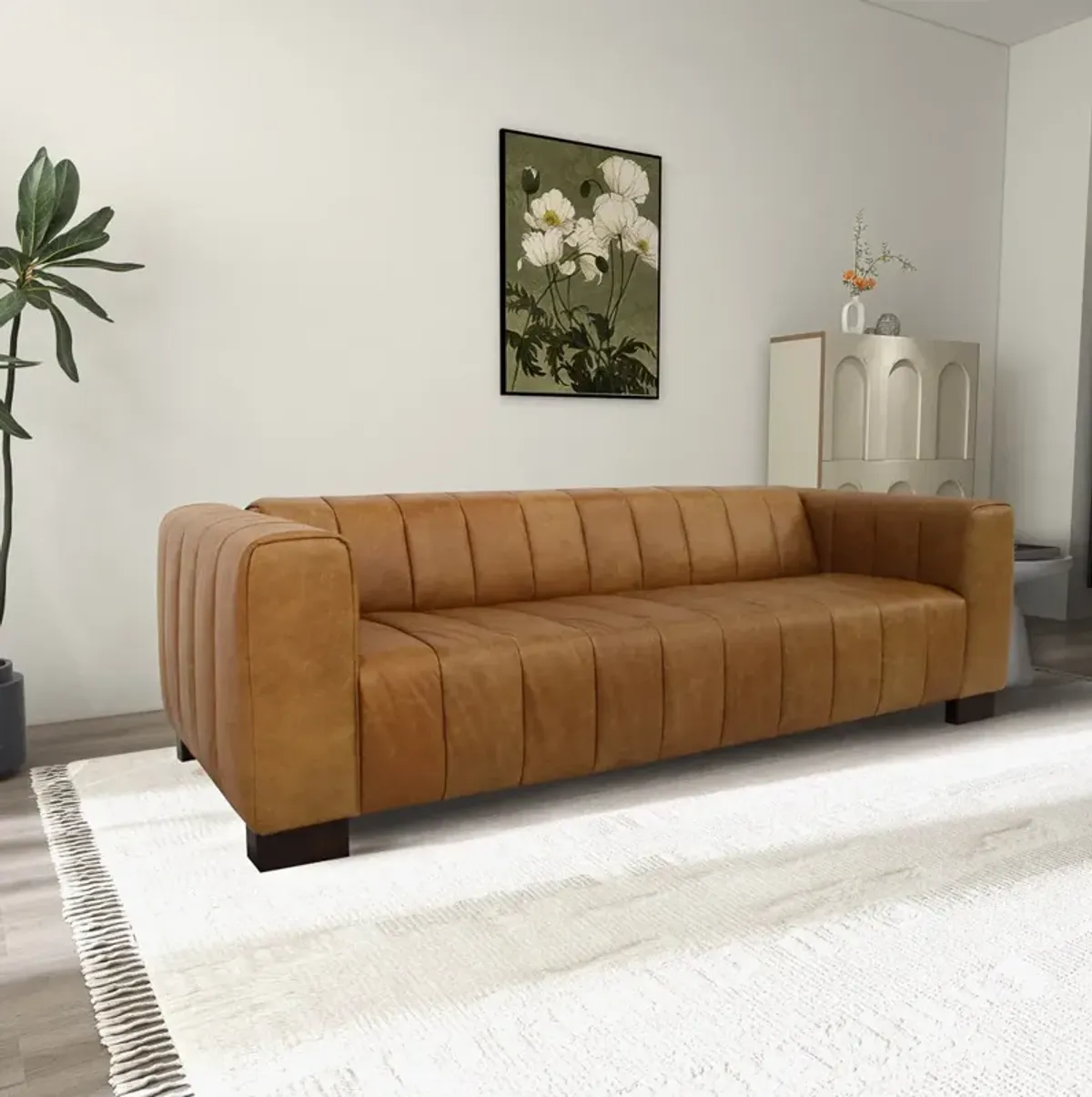 Colton Leather Sofa - Waxy Tan