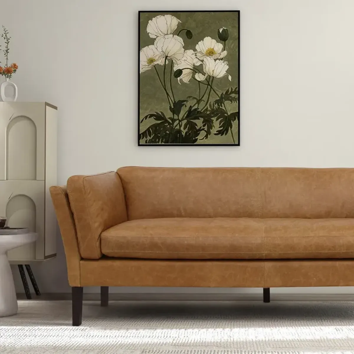 Warner Leather Sofa - Waxy Tan