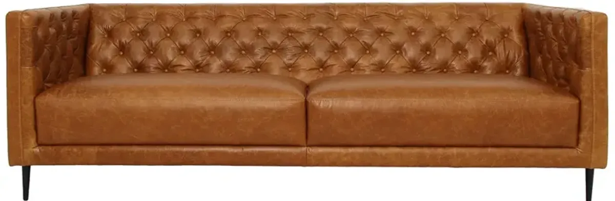 Rowland Leather Sofa - Waxy Cognac