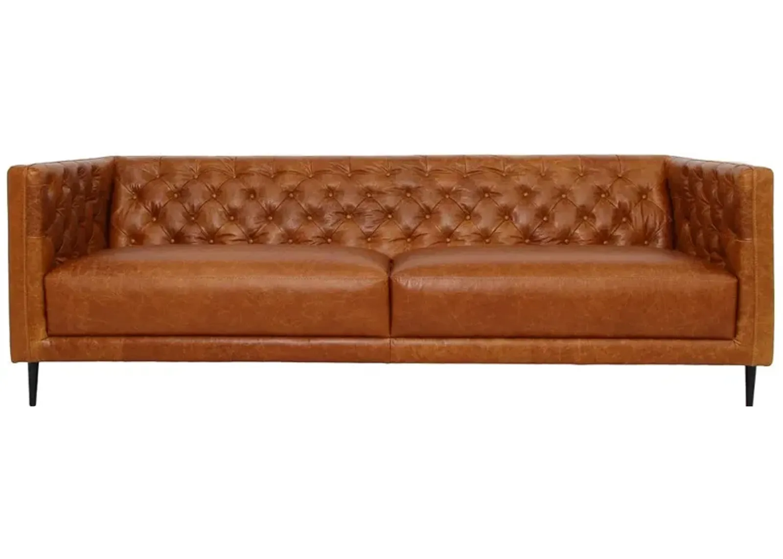 Rowland Leather Sofa - Waxy Cognac