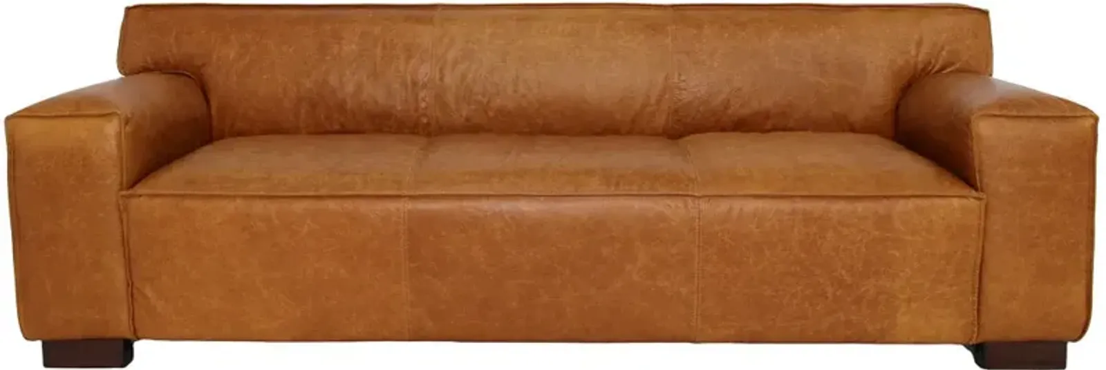 Newbury Leather Sofa - Waxy Cognac