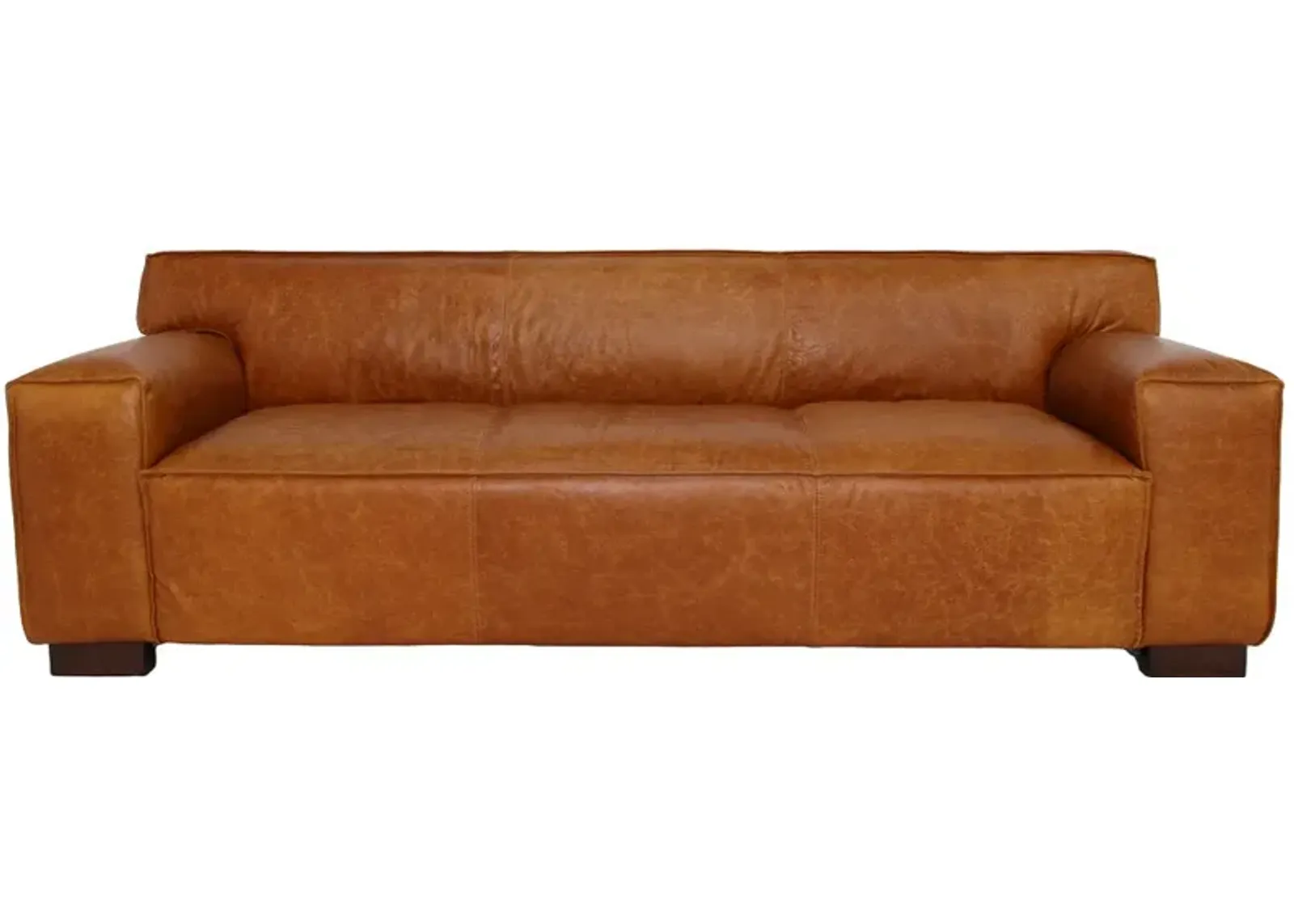 Newbury Leather Sofa - Waxy Cognac