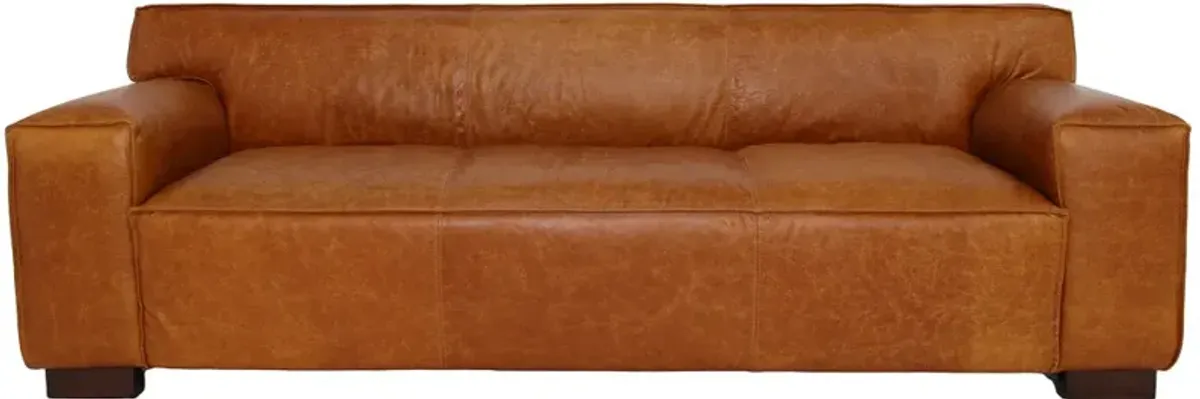 Newbury Leather Sofa - Waxy Cognac