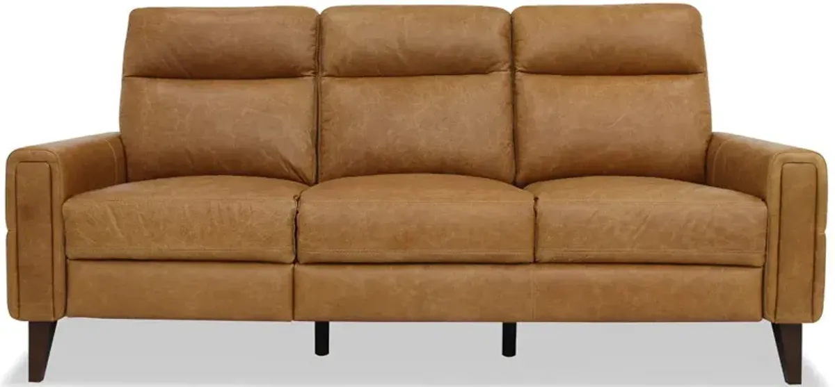 Crafton Incliner Sofa Left - Waxy Tan Leather