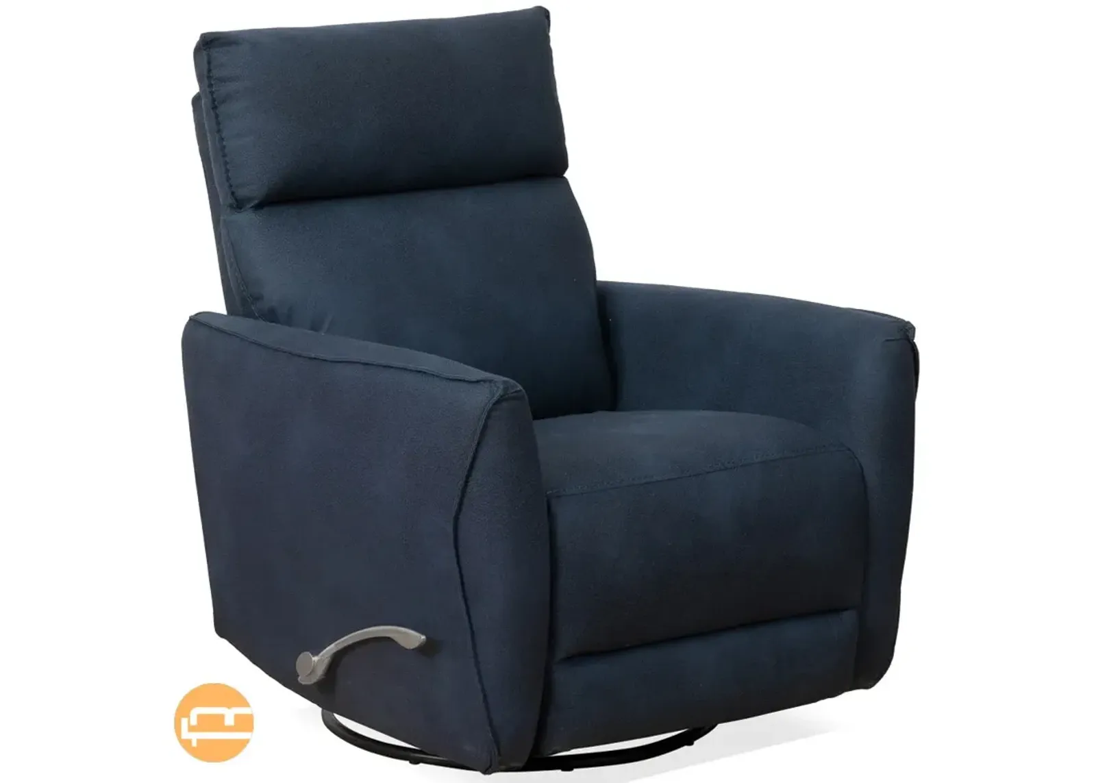 Bandera Swivel Glider Recliner Chair - Midnight Blue Linen