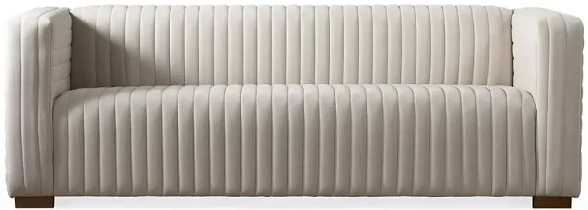 Zaha Cream Velvet Sofa