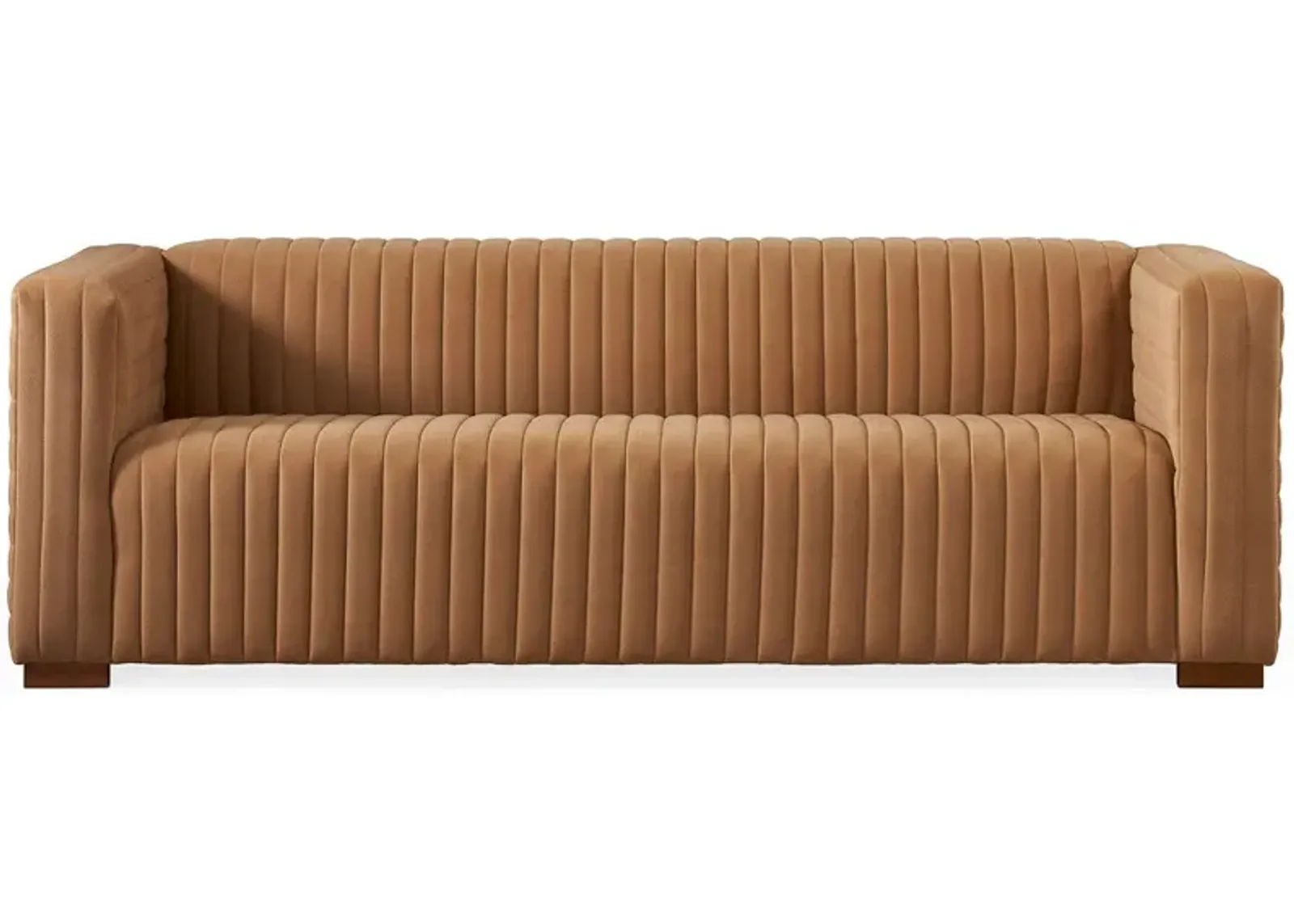 Zaha Mocha Velvet Sofa