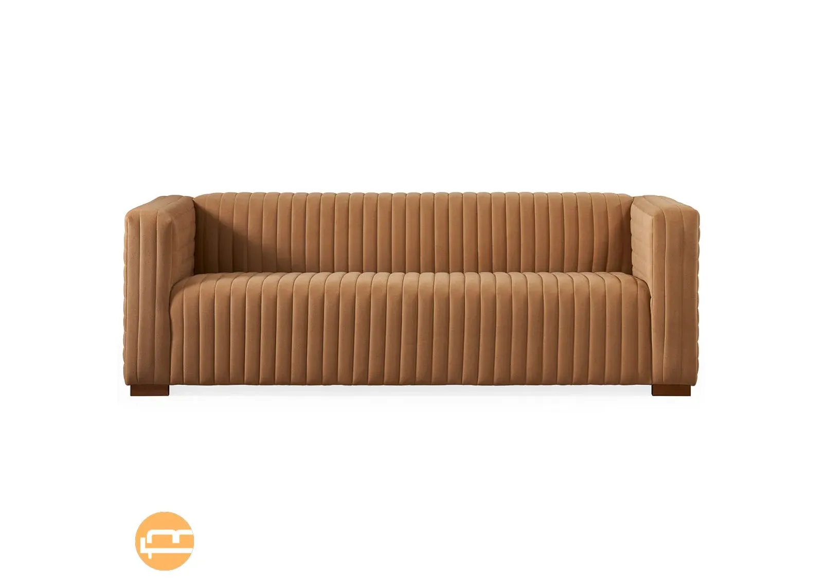 Zaha Mocha Velvet Sofa