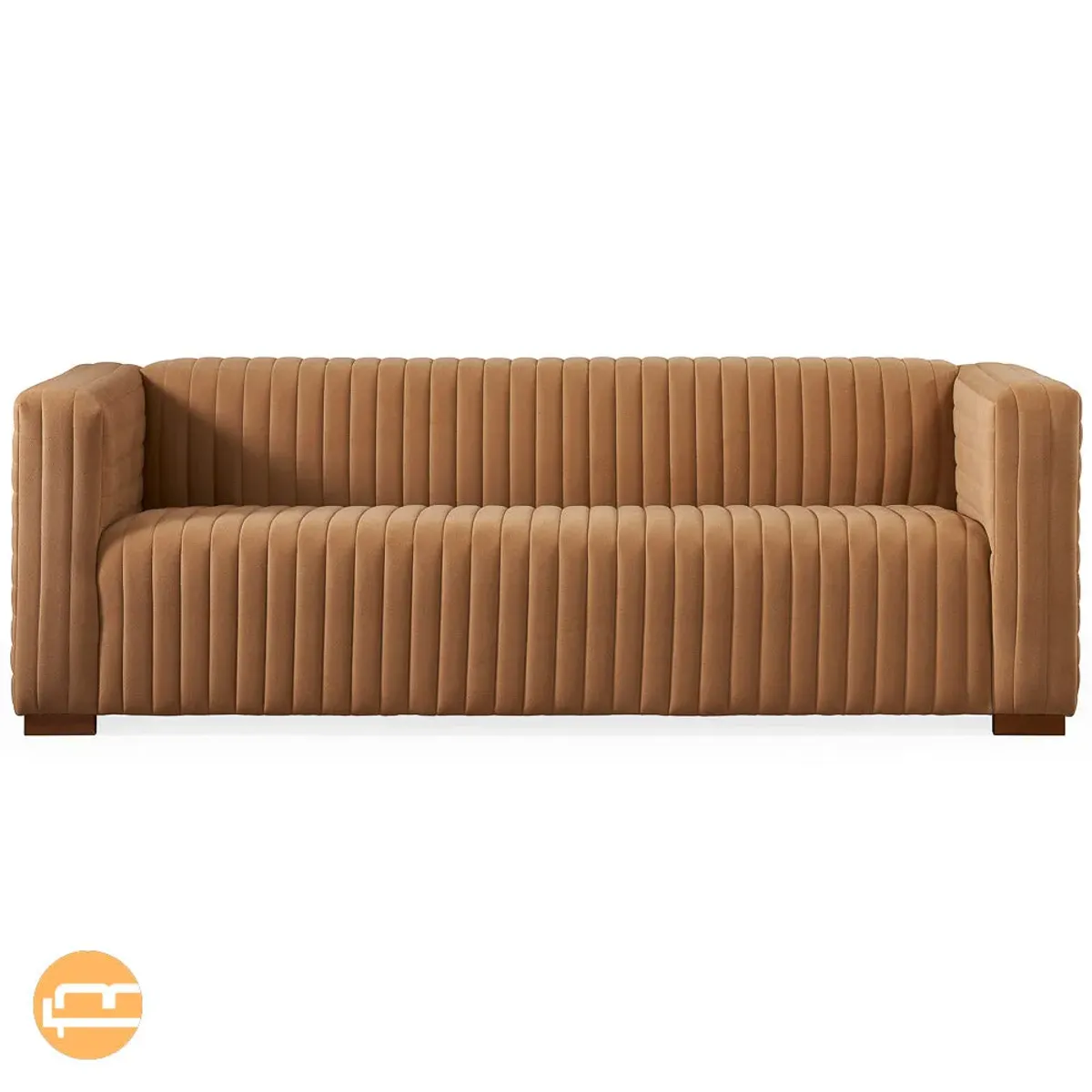 Zaha Mocha Velvet Sofa