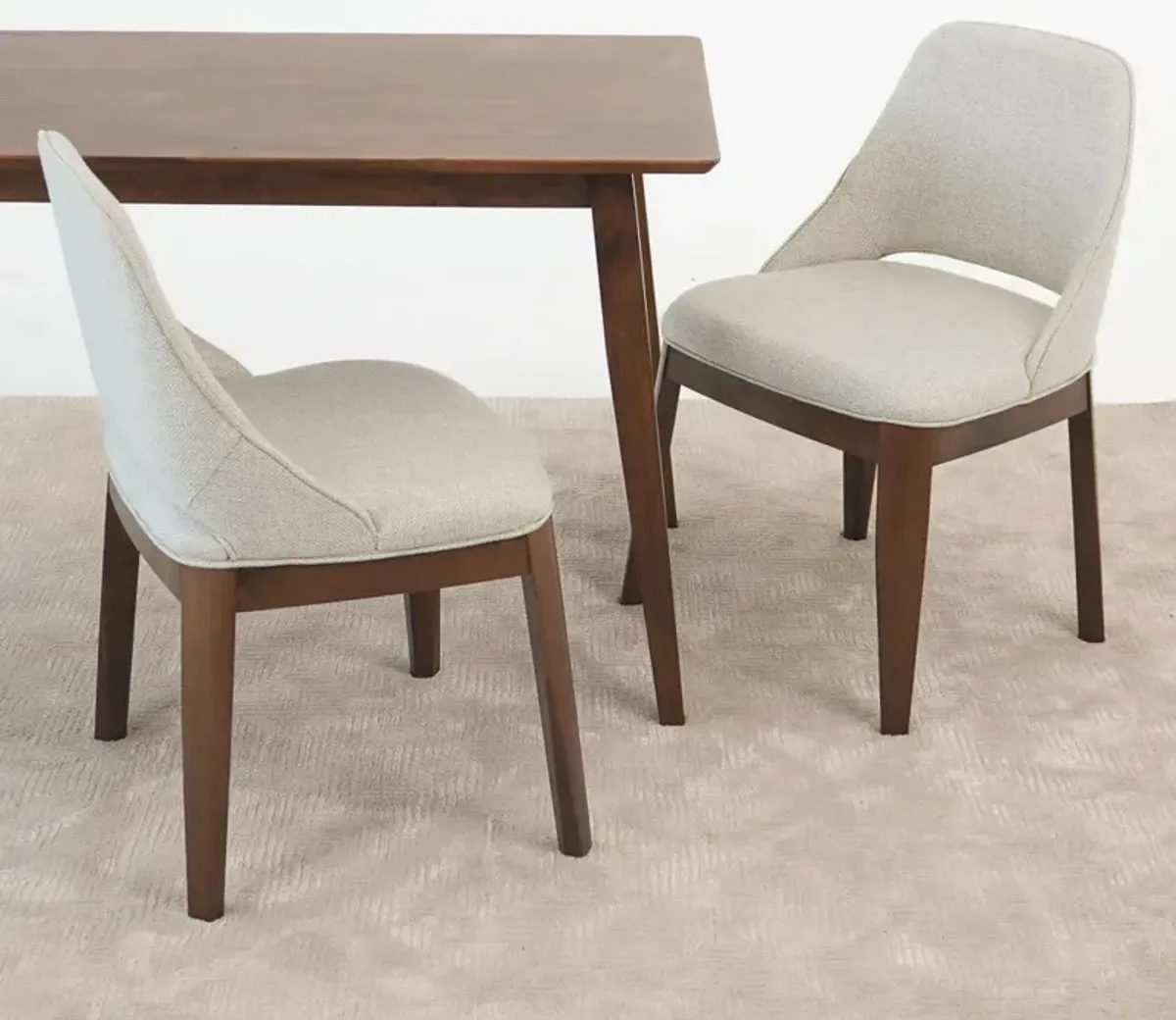 Dayton Dining Chair Set Of 2 - Beige Linen