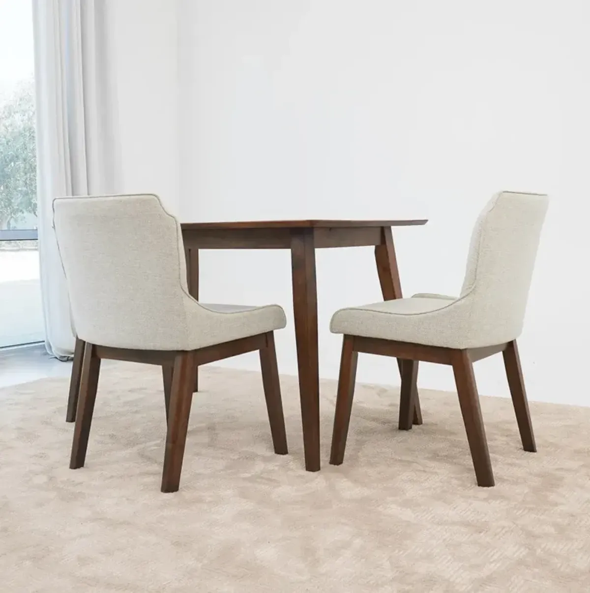 Magnolia Dining Chair Set Of 2 - Beige Linen