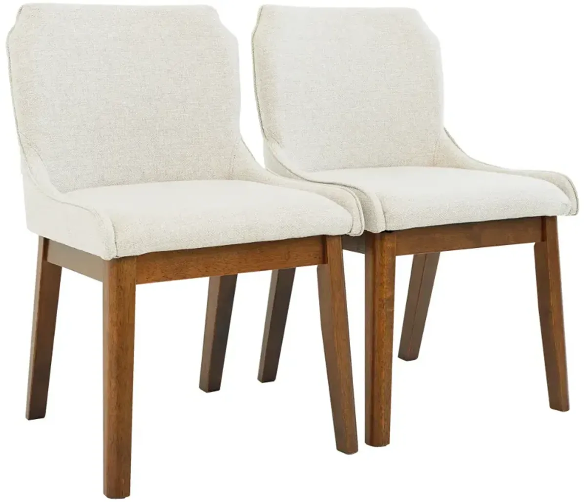 Magnolia Dining Chair Set Of 2 - Beige Linen