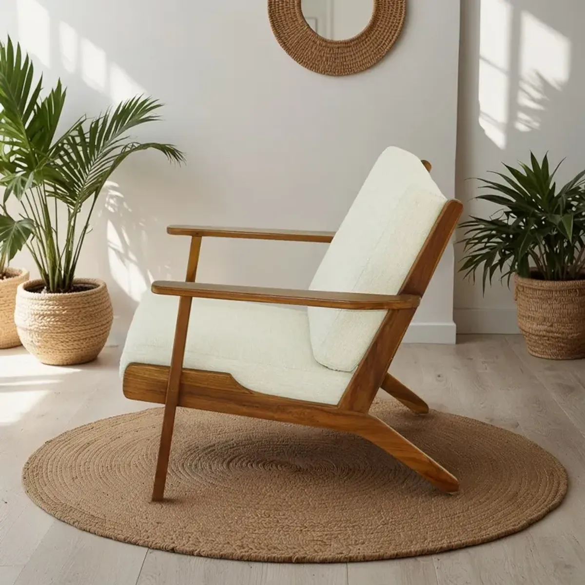 Kyle  Lounge Chair - Cream