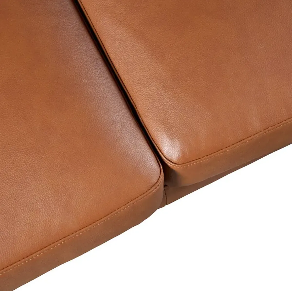 Bellaire Sectional Right - Cognac Vegan Leather