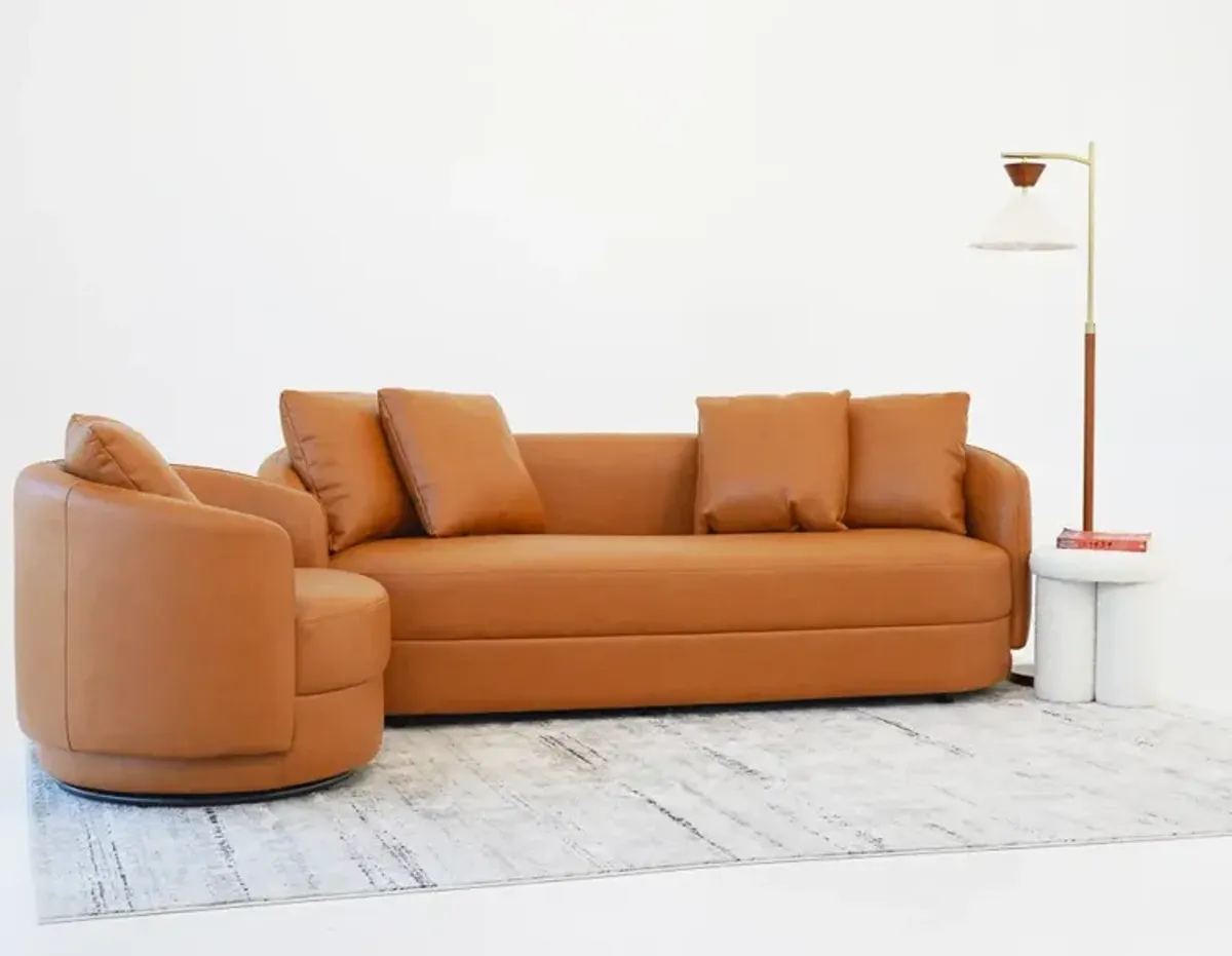 Perth Cognac Leather Sofa