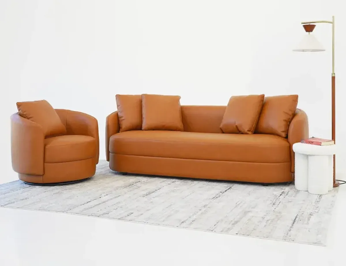 Perth Cognac Leather Sofa