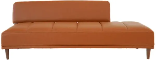 Leona Daybed - Cognac Vegan Leather
