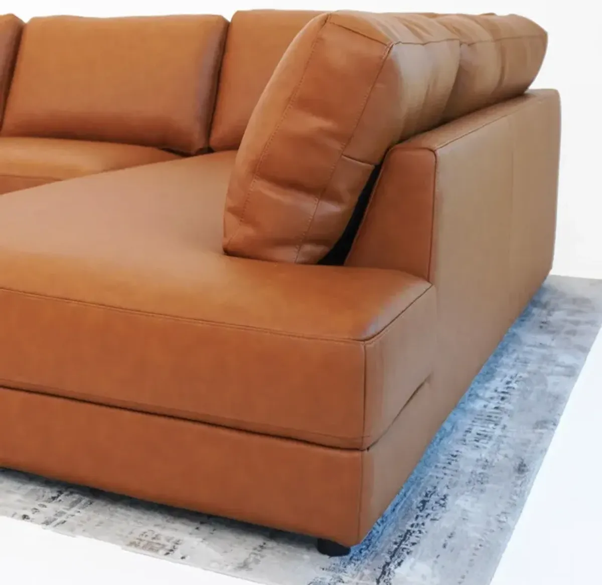 Glendale Sectional Right - Cognac Leather