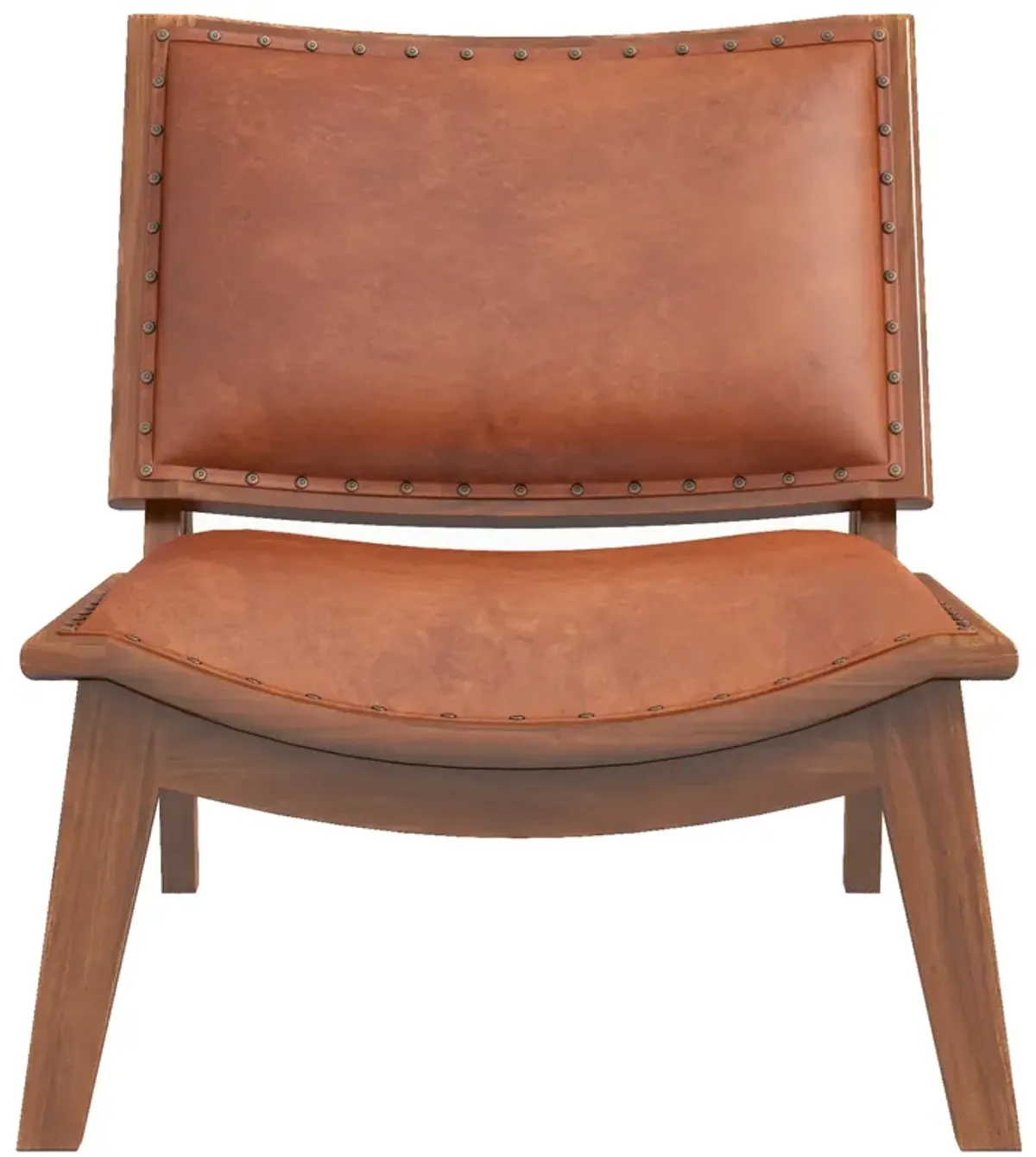 Tator Lounge Chair - Tan Leather