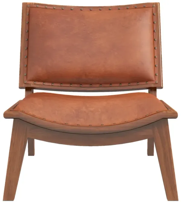 Tator Lounge Chair - Tan Leather
