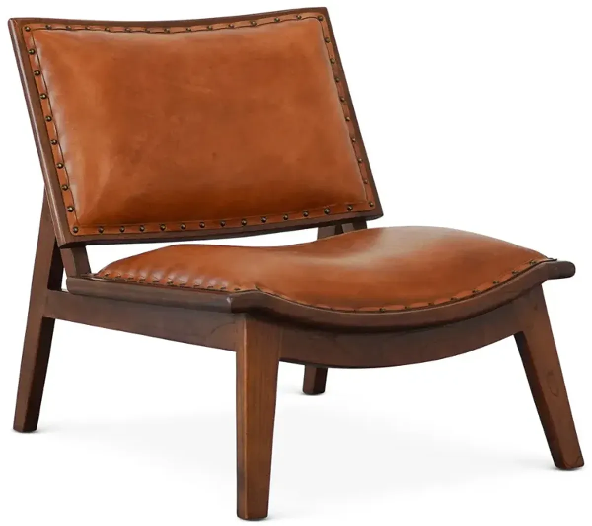 Tator Lounge Chair - Tan Leather