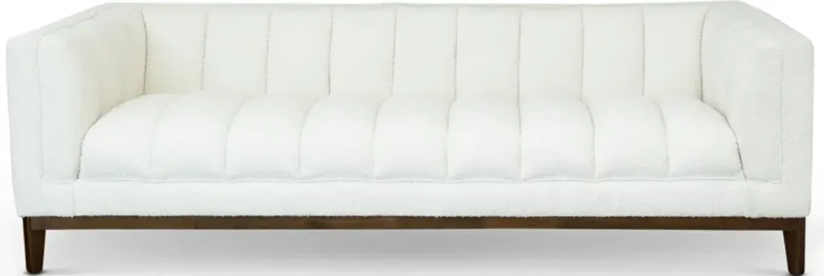 Jersey White Boucle Sofa