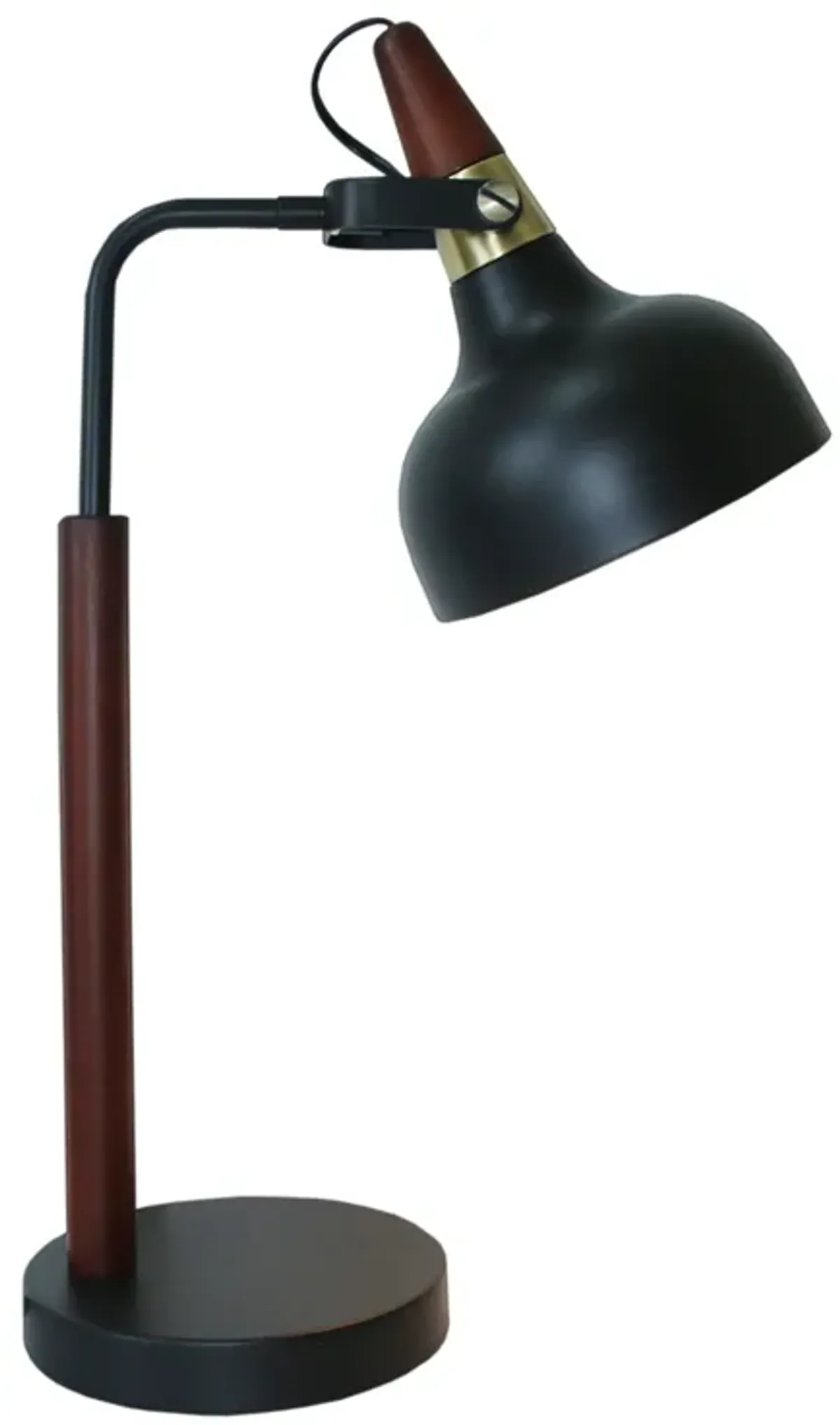 Cosmos Black Toilet Plug Table Lamp with Cone Shade
