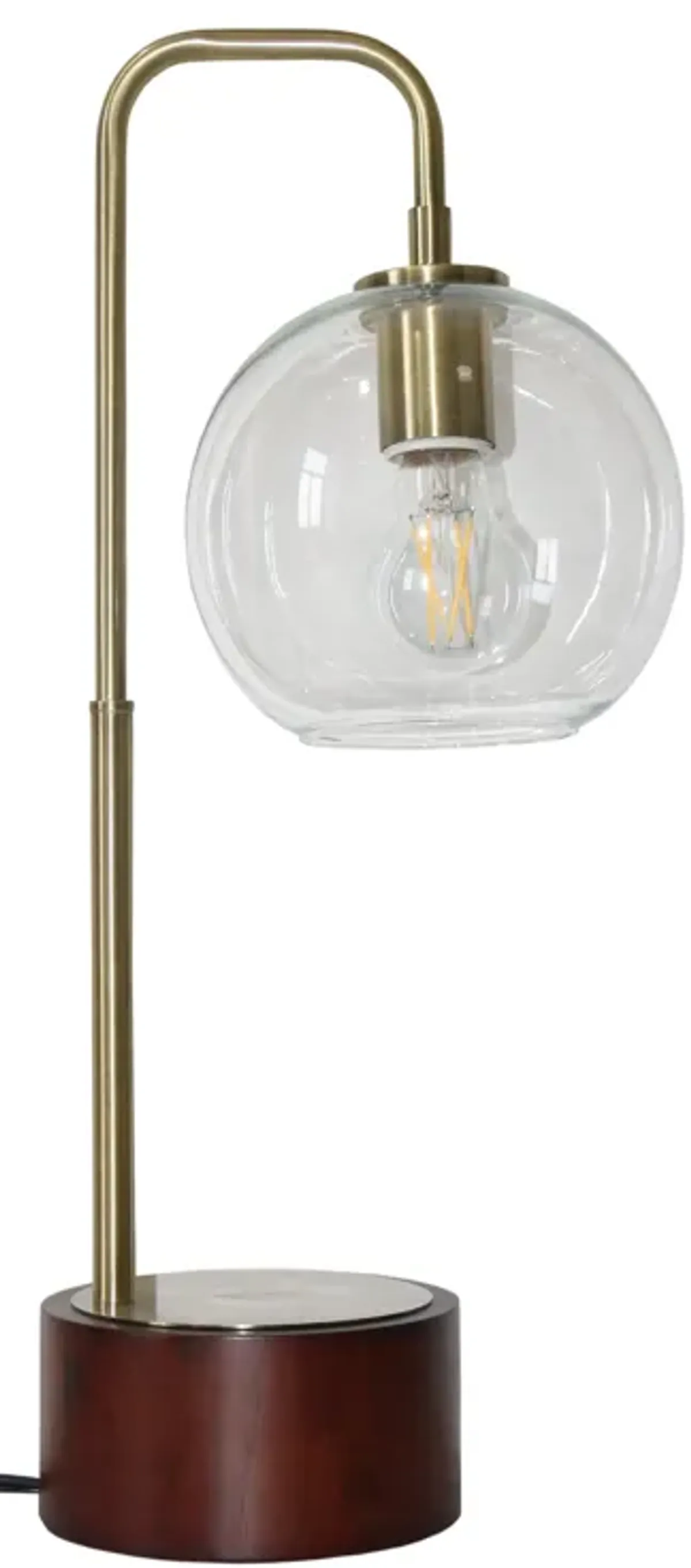 Aether Simple Glass Globe Arched Table Lamp