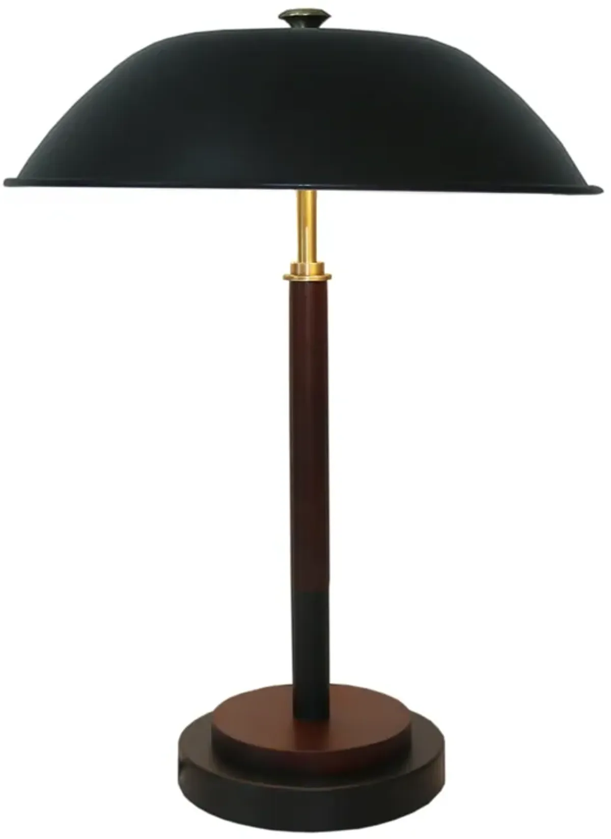 Sirius Black Umbrella Shaped Table Lamp - Walnut - Bronze