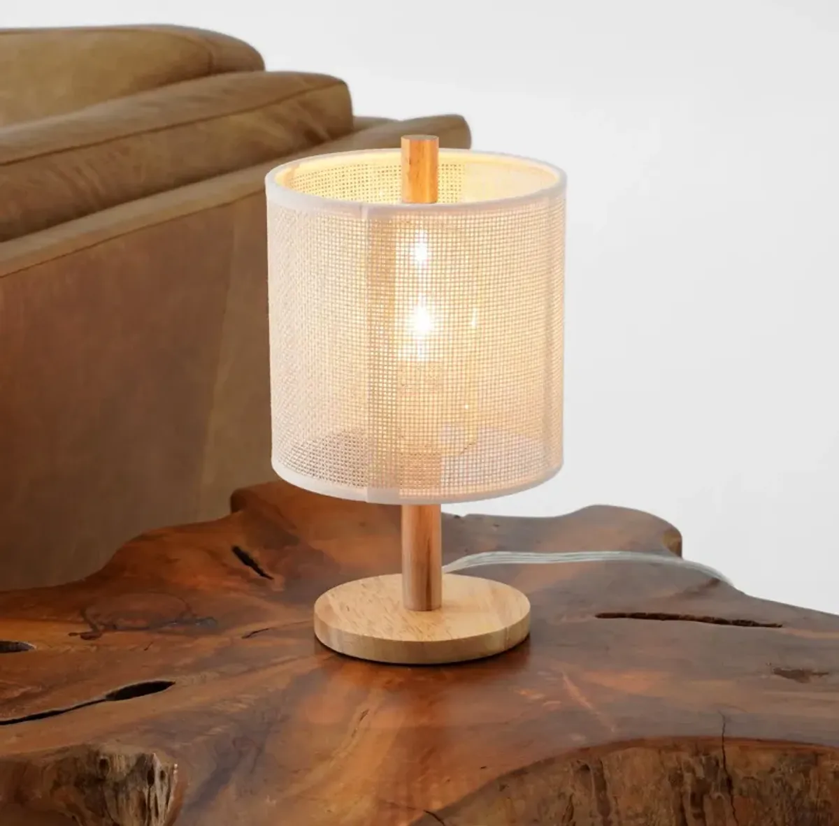 Flicker Table Lamp - Oak - Natural