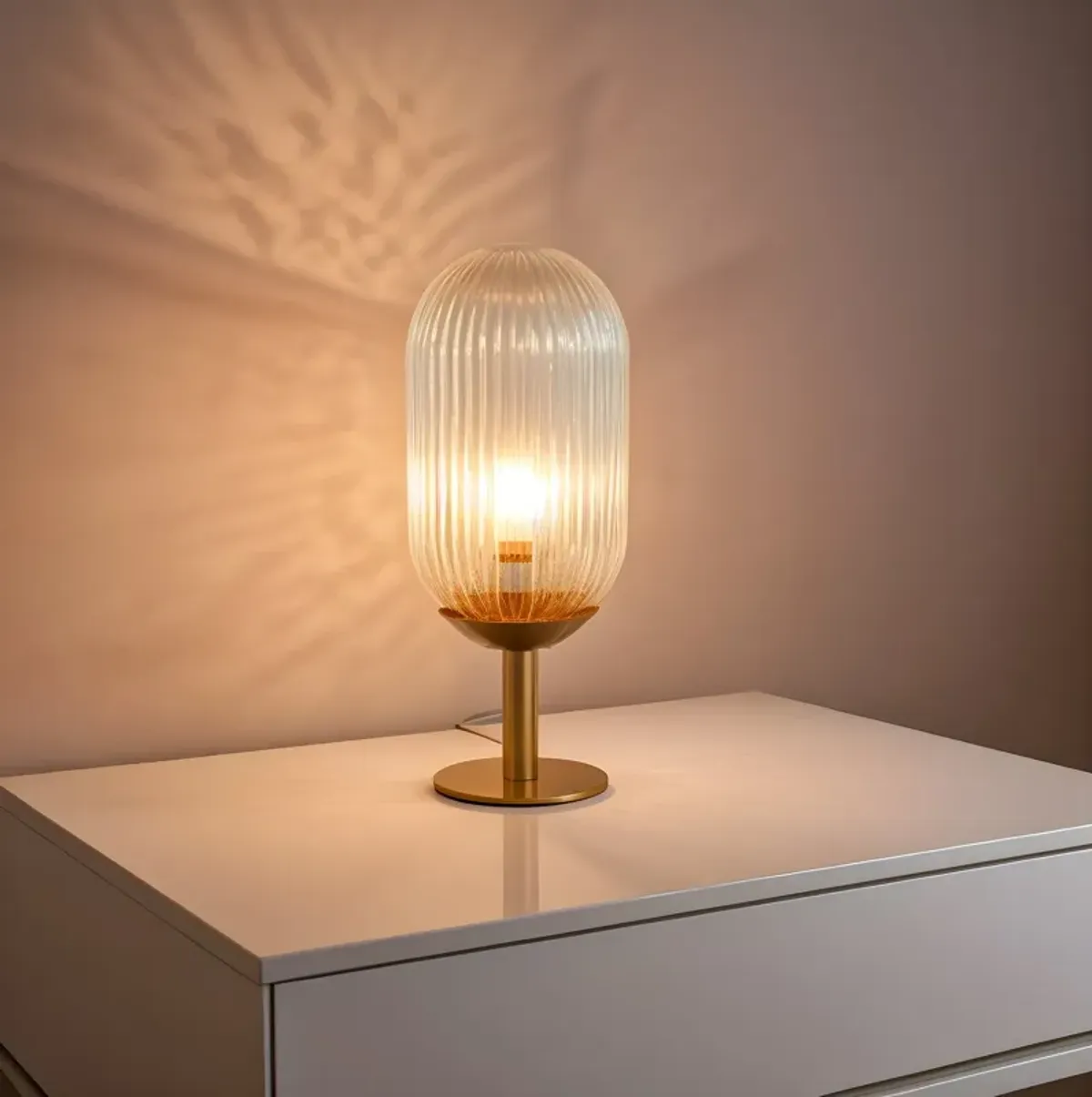 Glow Table Lamp - Bronze - Clear