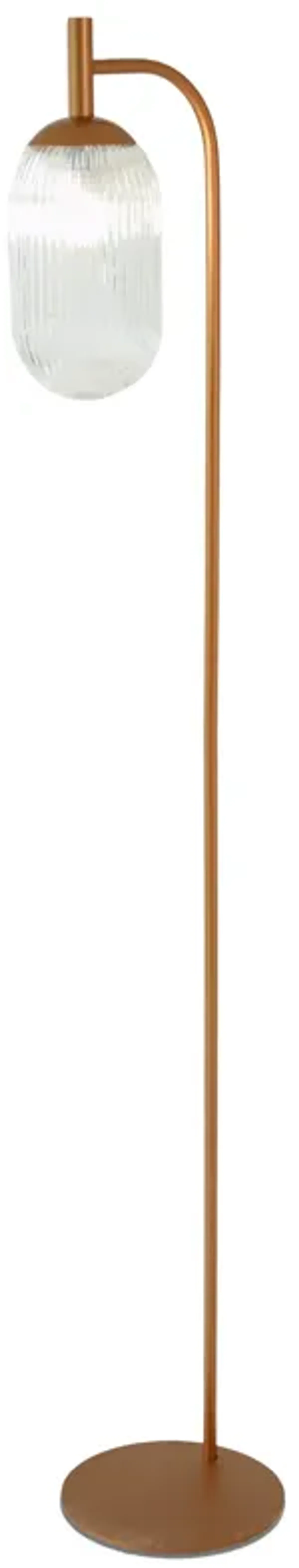 Blaze Floor Lamp - Bronze + Clear