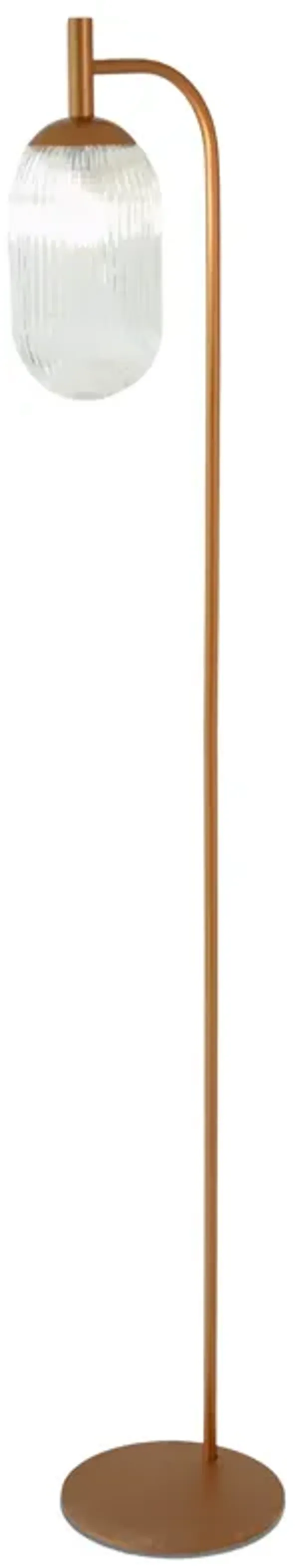 Blaze Floor Lamp - Bronze + Clear