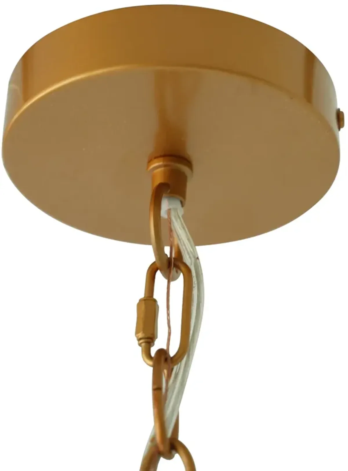 Lustra Pendant Lamp Coarse Gold - Clear Glass