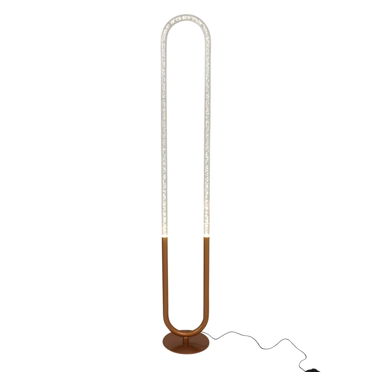 Lucent Floor Lamp - Coarse Gold - Clear