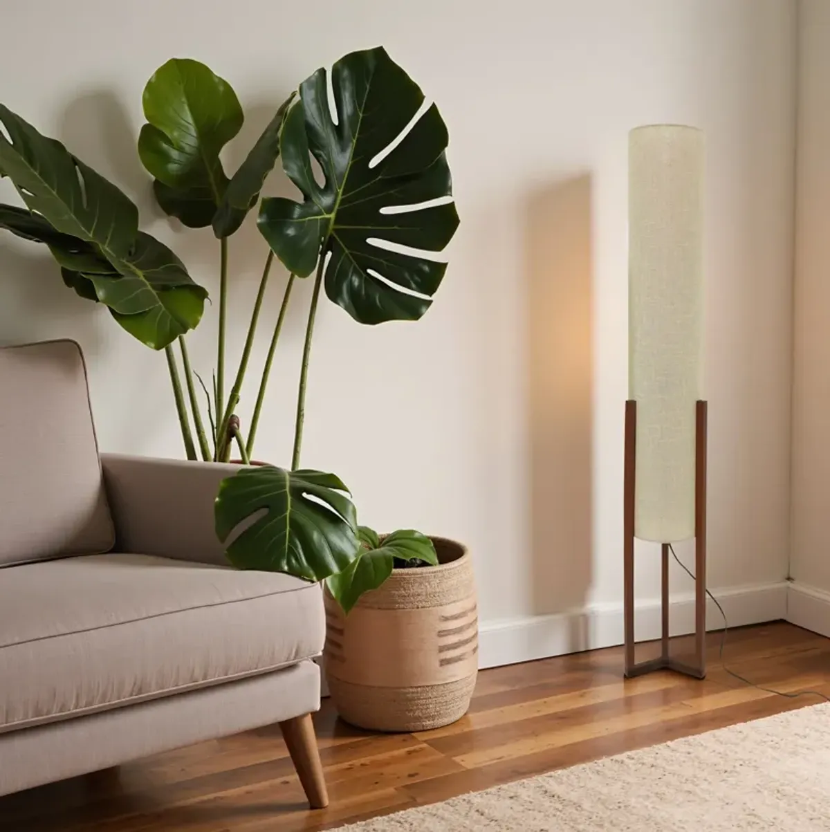 Pharos Floor Lamp - Walnut + Natural